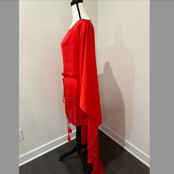 Erika Peña Cape Mini Dress DIOSA SHORT DRESS L/XL - Picture 9 of 15